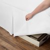 Space Maker Extra-Long 21" Drop Length Bed Skirt, Twin XL, White
