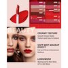 Matte Liquid Lipstick for Women-2Pcs Pink Neutral & Red Highly Pigmented Lip Stain Tint,Super Velvet Matte Lip Gloss, Long Lasting Up to 16H Wear,Waterproof Smudge-proof Non-Stick Cup Lip Makeup-03+05