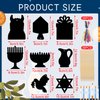 JULMELON Hanukkah Scratch Art, 36 PCS Hanukkah Craft Kits for Kids Rainbow Magic Scratch Art Chanukah Hanging Ornaments Scratch Paper for Hanukkah Decorations Kids Party Games Toys Gifts