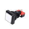 EG Starts 10x Arcade Square Shape LED Illuminated Push Button with Micro Switch Compatible for Arcade Machine Gaming Video Game Consoles Jamma Kit Parts 12V Lamp 33mm Buttons ( White Colour )
