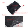 Oyabridal Vintage Lace Headbands for Women Elastic Lace Halloween Headband Party Accessories (Black)
