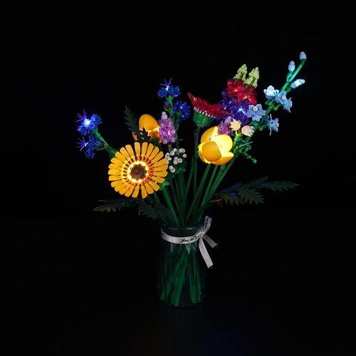 LED Light kit for Icons Wildflower Bouquet - ONLY Light Kit Included, Lighting for Lego 10313 Building Blocks Model