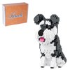 Larcele Mini Building Blocks Animal Set, DIY Micro 3D Building Toy Bricks,934 Pieces KLJM-05(Schnauzer)