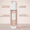 AVVA VISION Liquid Foundation Makeup Natural True Skin Tone Full Coverage Concealer Flawless Complexion Blendable Longwear, 102, 1 fl. oz.