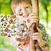56+ PCS Construction Cars Temporary Tattoos For Kids Boys Girls, Groovy Flash Silver Metallic Fake Tattoo Sticker Child, Cartoon Engineering Vehicle Fire Engine Bulldozer Excavator Tattoo Party Supply