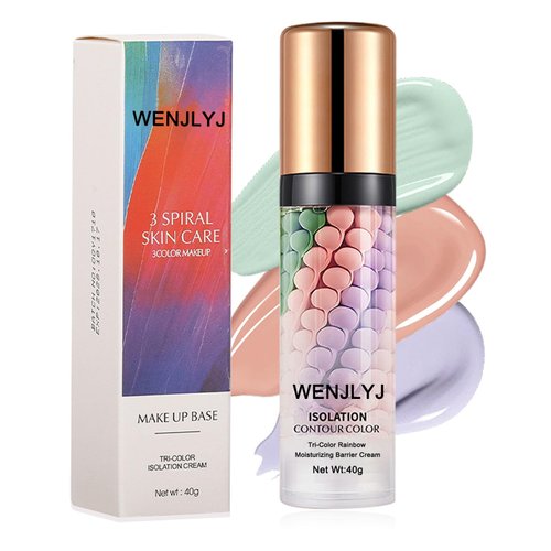 One Step Color Corrector,Isolation Cream,Moisturizing Concealer Foundation,Invisible Pore Makeup Primer,Oil Control Color Correcting for Women