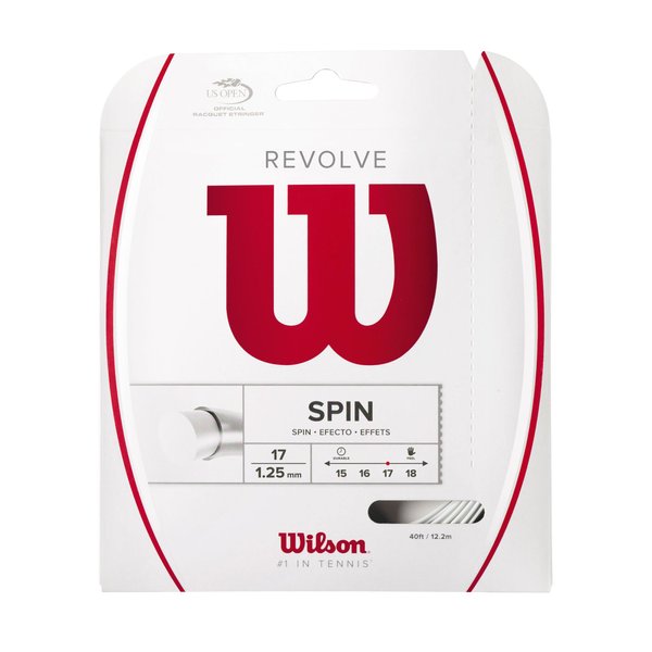 Wilson Revolve 17 Tennis String - Set, White