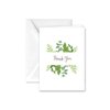 Paper Frenzy Elegant Ferns Thank You Note Cards and Envelopes - 25 pack