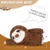 SuzziPad Microwavable Stuffed Animal, Heated Stuffed Animals Sloth Plush for Anxiety, Bedtime, Cuddle & Companion, Soreness & Pain Relief, Warmer Sloth Stuffed Animal, Sloth Gifts for Women, Brown