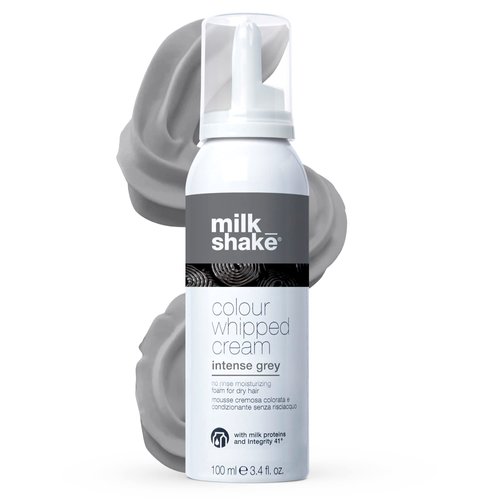 milk_shake Color Whipped Cream Leave In Coloring Conditioner - Provides Temporary Hair Color Tone, Intense Grey