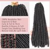 Xtrend 12 Inch 2 Packs Spring Twist Hair For Butterfly Faux Locks And Invisible Locs Short Crochet Braids Hair Synthetic Spring Curl Hair Extension For Women (1B#)