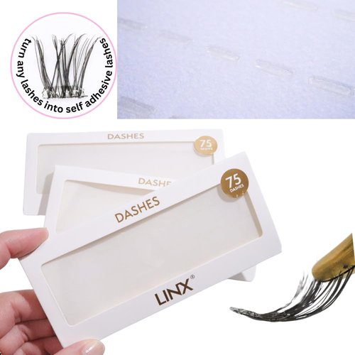 Dashes for self Adhesive Lashes | Lash Glue | 150 Dashes | Turn Any Lash Clusters Into Self Adhesive Lashes with Dashes | Linx (Clear)