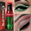 Magik 4-8 Pack Colorful GLITTER Liquid Eyeliner Set Matte Neon Waterproof (8 Pack(2 Ea), Red+Green+Silver+White)