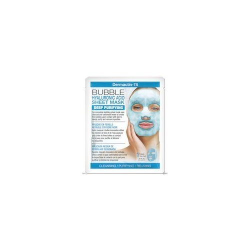 Dermactin-TS Rejuvenating Bubble Hyaluronic Acid Sheet Mask with Essential Vitamins & Nutrients (4-PACK)
