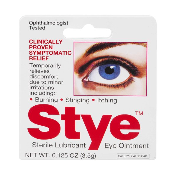 Stye Sterile Lubricant Eye Ointment, Ophthalmologist Tested, 0.125 ounces (Pack of 1)