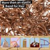 Teenitor Elastic Hair Bands, Rubber Bands for Hair, Small Hair Ties, 300pcs, Light Brown