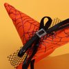 HOXIEYA Orange Headband Halloween Hat with Spider web Deisgn for Women and Girls Day of the Dead Hair Hoop Halloween Headband Hairband Hair Accessories Festive Costume Accessories Decoration (orange)