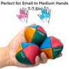 3 Pc Juggling Balls Kit - Light Weight Juggling balls for Beginners & Professional, 3 Ball Juggling Set Great for Kids & Adults Professional to Learn Juggle Skill - Colorful 4 Panel Design