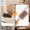 Hairbrush Cleaner Tool, 2 Pcs Mini Hair Brush Cleaner Wooden Handle Comb Cleaner with Metal Wire Rake Hair Clipper Cleaner Portable Hair Remover Tool for Home Salon Cleaning Hairs Dust Dirt Lint
