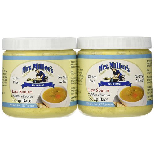 Mrs Millers Homestyle Low Sodium Chicken Soup Base, Gluten Free No MSG Added, (2 Pack)