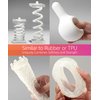 Superflex 3D Printer Resin, Softness 80A Simulating Flexible Rubber, Made in Korea by 3DMaterials (500g, Clear)