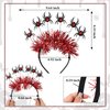 CAVETEE Halloween Headbands for Women，Halloween Spider Headbands, Ghost Spider Hair Band Halloween Party Decoration Cosplay Costume Accessories