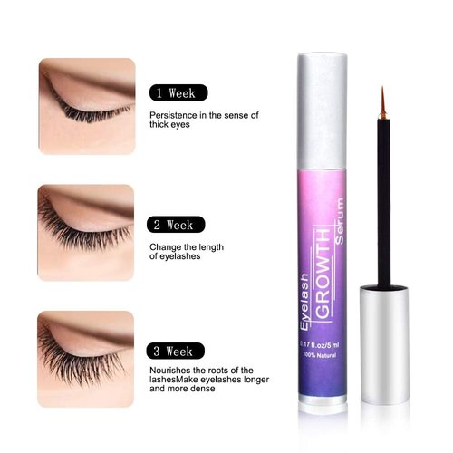 Premium Eyelash Growth Serum - Lash Serum for Eyelash Growth Thickness, Stronger, Healthier Lashes & Brows, Vegan & Cruelty