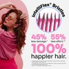 Wet Brush Shower Hair Brush Detangler - Exclusive Ultra-soft IntelliFlex Bristles - Minimizes Pain And Protects Against Split Ends and Breakage - Comb For Women, Men, Wet & Dry Hair - Pink Glitter