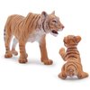 Gemini&Genius Tiger Toy Figures for Kids, Safari Tiger Animal Action Figures with Cub, Wildlife Animal Toys, Great for Kids Gift, Party Favors, Treasure Box Prizes, Goodie Bag Fillers or Cake Toppers