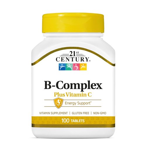 21st Century Healthcare, B Complex Plus Vitamin C, Tablets 100 Count (Pack of 1)