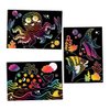 Baker Ross FE310 Sealife Scratch Art Pictures - Pack of 8, Engraving Art for Children, Creative Activities for Kids, Art Set for Creative Minds