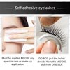 Reusable Self Adhesive Eyelashes No Glue or Eyeliner Needed, Easy To Apply, Stable/Non-slip False Lashes Fluffy Faux Strip Lashes, Natural Look (Style B, 5pairs)