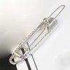 6 Pcs Silver Hair Pins Hair Clips Alloy Safety Pin Shape Hairpin Barrettes Hairdressing Tool Hair Accessories for Women and Girls