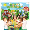 Avezano Farm Birthday Backdrop for Kids Green Grass Farm Tractor Birthday Party Decorations Farm Animals Theme Birthday Banner 70.8 x 43.3 Inch