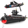 Finger Rock Nuclear Submarine Building Set, WW2 Historical Military Series Submarine Model Set, Collection Birthday Gifts Toy for Boys and Kids 8+ (519 Pieces)