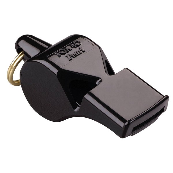 Fox 40 Pearl Safety Referee Whistle, Black