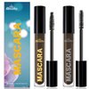 MENAKA Brown Mascara, Voluptuous Volume, Intense Length, Feathery Soft Full Lashes, No Flaking, No Smudging, No Clumping, 2 Count