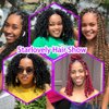 Starlovely Passion Twist Hair 18 Inch, Pre-Looped Crochet Braids for Black Women, Bohemian Curly Twist T27 color Synthetic Hair Extensions