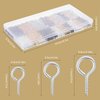 1200 Pieces 3 Sizes Eye Screws for Jewelry Making DIY Screw Eye Pins Small Eye Hooks