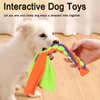 SYOOY 2 Pack Dog Fleece Rope Toy Dog Flirt Pole Replacement Toys to Chase and Tug Interactive Dog Toys with Chewing Rope Pet Braided Rope Tether Lure Toy to Outdoor Exercising Training
