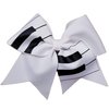 Cheer Bows Hair Bow White Piano keys Music bow