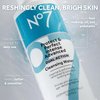 No7 Protect & Perfect Intense Advanced Cleansing Water - Dual Action Facial Cleanser + Makeup Remover - Cleansing Facial Water + Natural AHA Exfoliant for Smoother, Brighter Skin Hydration (6.7oz)