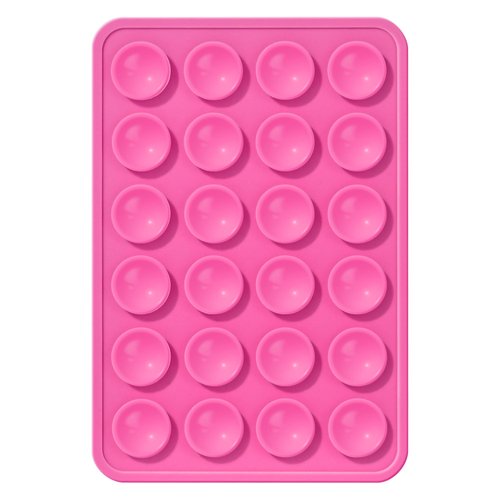 Silicone Phone Sticky Grip, Suction Phone Case Mount for iPhone and Android, Hands-Free Sticky Cell Phone Grip, Mobile Fidget Mirror Holder for Selfies and Videos