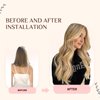 KiiKiiGirl Microlink Hair Extensions - Human Hair,14inch Micro link Hair Extensions Human Hair Micro Beads Hair Extensions Human Hair Blonde Highlighted Bleach Blonde 30G/Pack