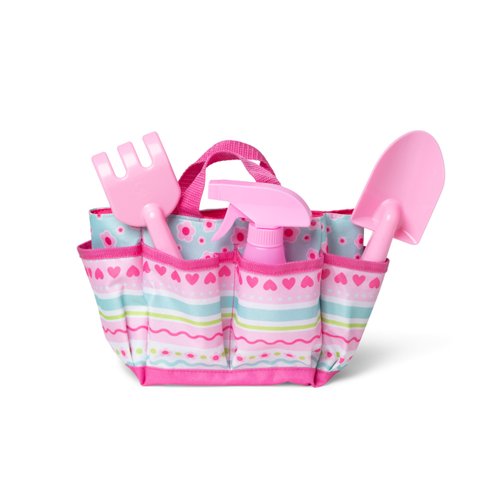 Melissa & Doug Sunny Patch Pretty Petals Gardening Tote Set,for 3+ years, With Tools