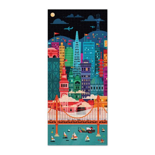 Genuine Fred SAN FRANCISCO by Little Friends of Printmaking, 1000 piece puzzle