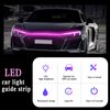 Sodcay Pack-1 Car Hood LED Strip Lights, 59In Long 12V Led Vibe Light, Waterproof Safe Light Guide Strip with Tape, Universal for Car Truck SUV Interior & Exterior Vibe Light (Pink)