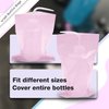 Tattoo Wash Bottle Bags - Yuelong 250PCS Pink Tattoo Bottle Bags Covers 6 X 10 Inch Squeeze Bottle Bag Sleeves Barrier for Tattoo Bottles Tattoo Cleaning Tattoo Supplies