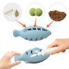 EFYUE Cat Toys for Indoor Cats Interactive Cat Toy Food Dispenser Feeder Treat Dispensing Can be Stuffed with Cat Treats, Catnip (green)