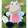 Glory To Dog Barnyard Cow Plush and Squeaker Small Dog Toy